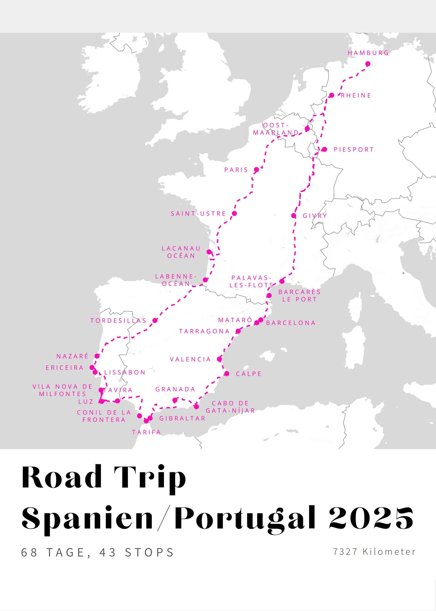 Road Trip Spanien/Portugal 2025