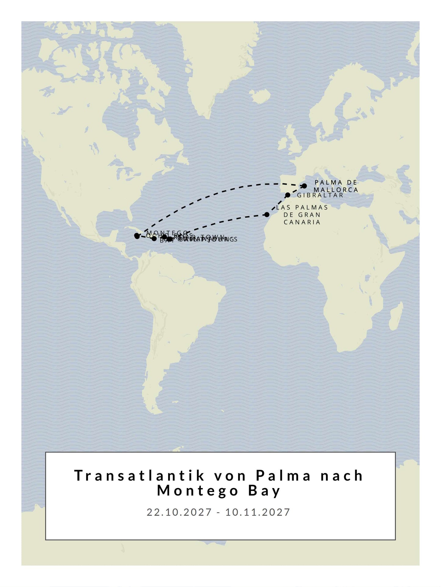 Transatlantik von Palma nach Montego Bay