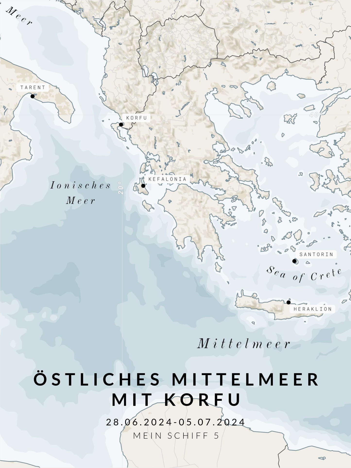 Östliches MIttelmeer mit Korfu
