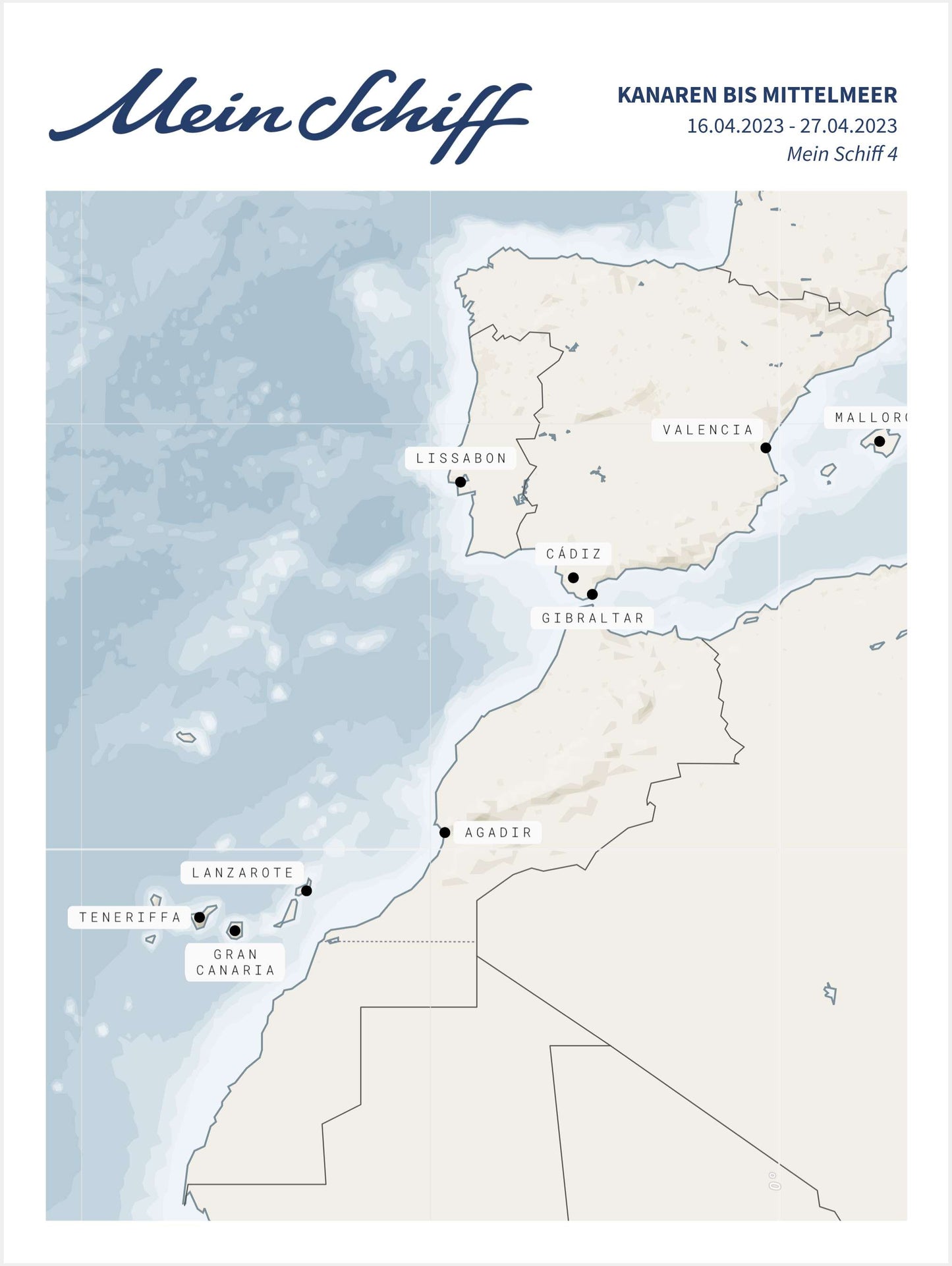 Kanaren bis Mittelmeer
