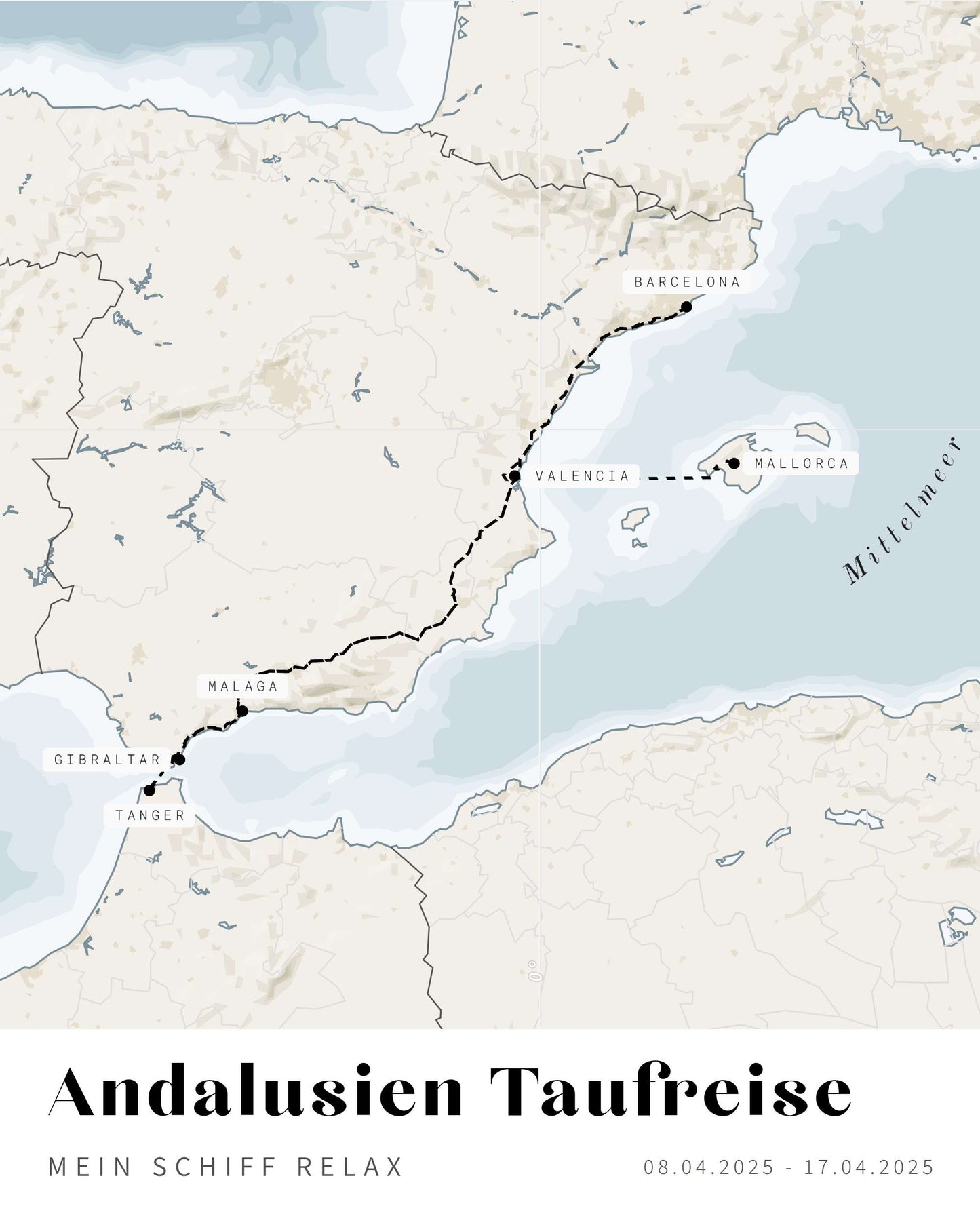 Andalusien Taufreise