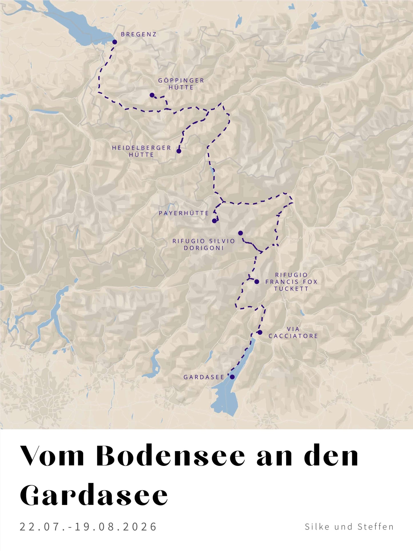 Vom Bodensee an den Gardasee