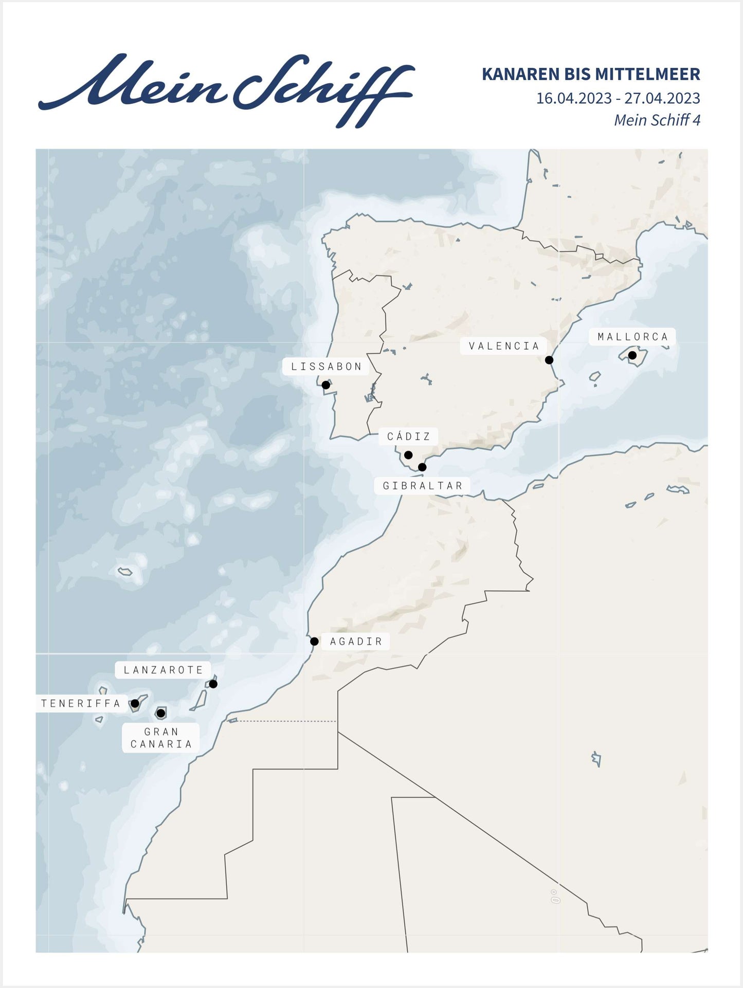 Kanaren bis Mittelmeer