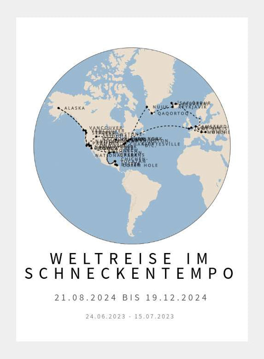 Weltreise im Schneckentempo