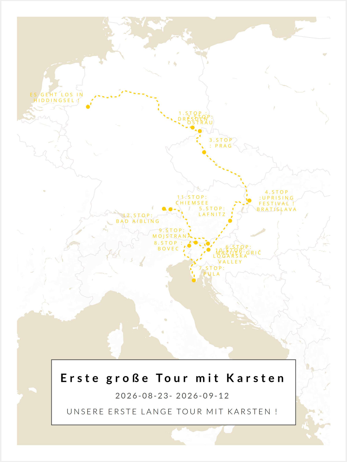 Erste große Tour mit Karsten