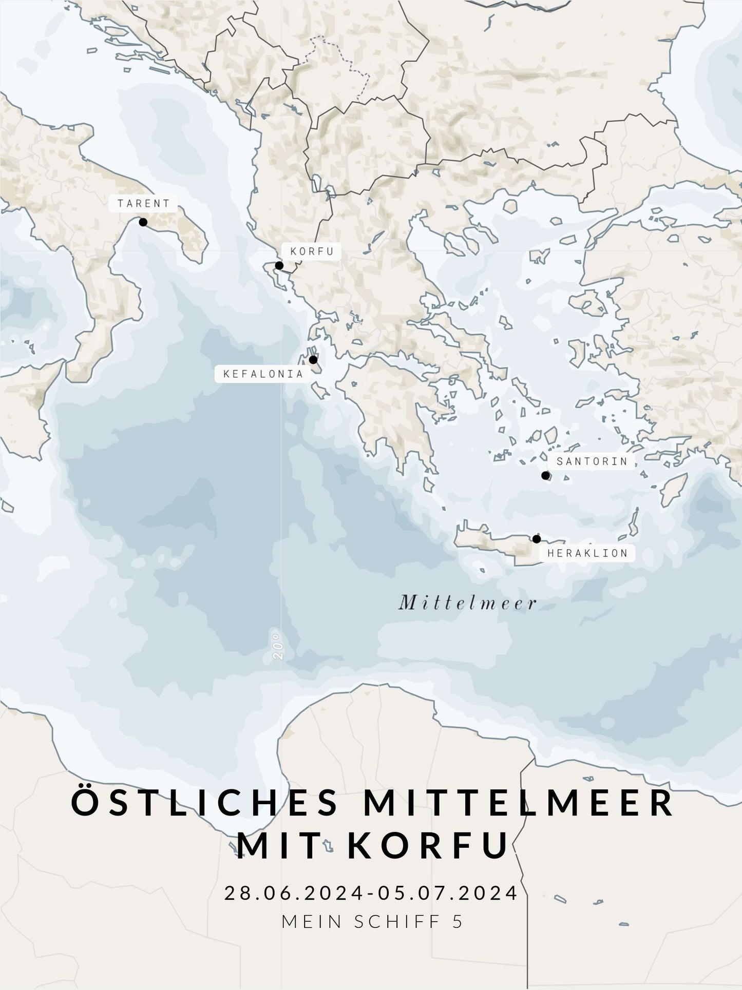 Östliches MIttelmeer mit Korfu
