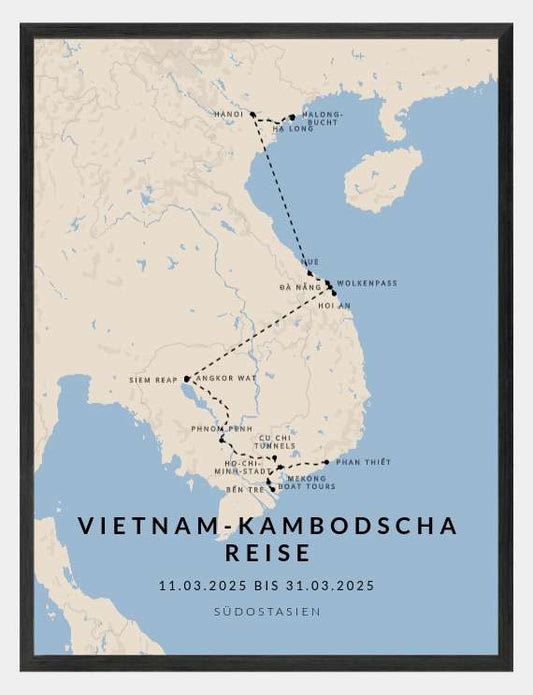 Vietnam-Kambodscha Reise