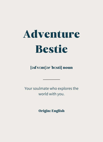 Adventure Bestie Reise Poster