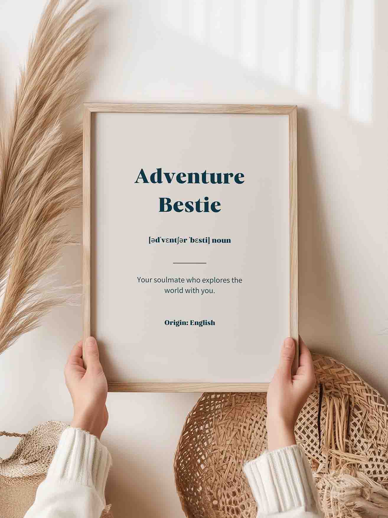 Reise Poster Geschenk Adventure Bestie