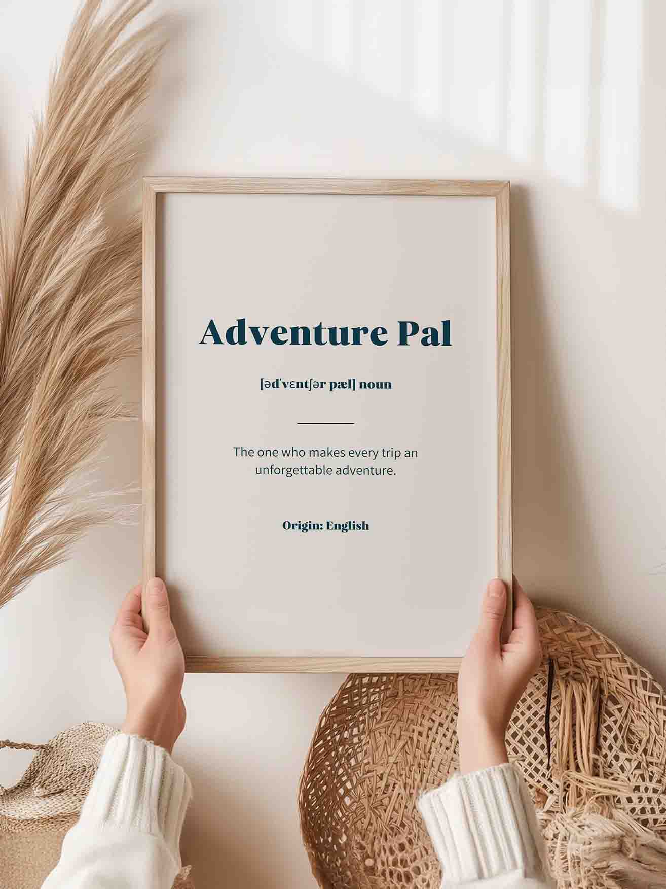 Reise Poster Geschenk Adventure Pal