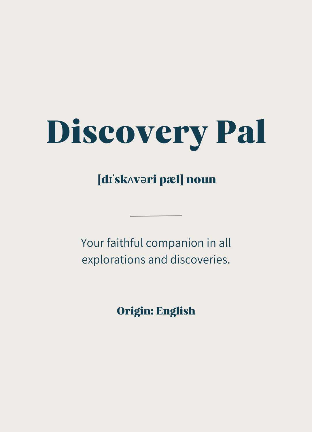 Reiseposter Geschenk Discovery Pal