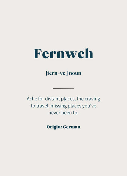 Reiseposter Geschenk Fernweh