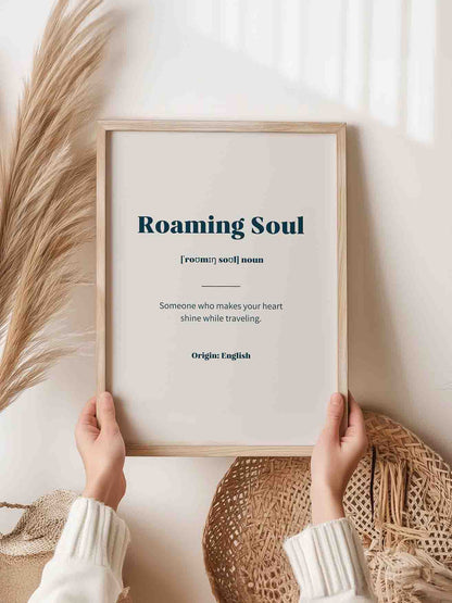 Reise Poster Geschenk Roaming Soul