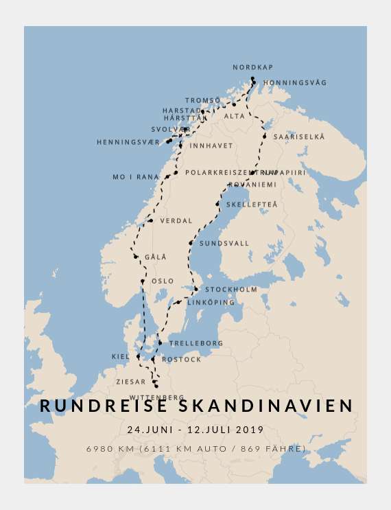 Rundreise Skandinavien