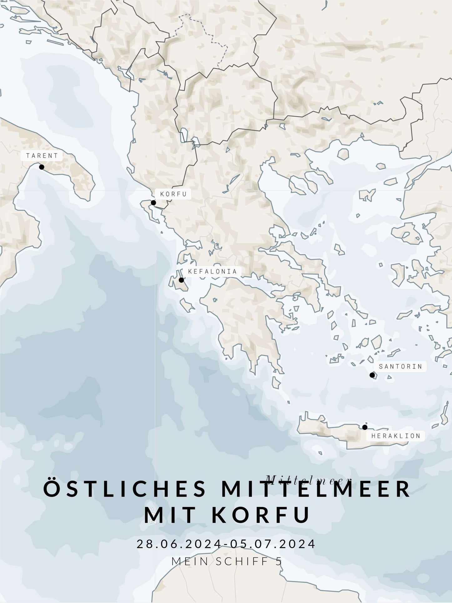 Östliches MIttelmeer mit Korfu