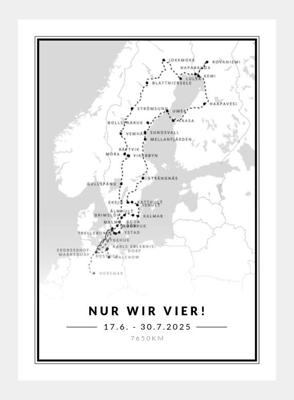 Nur wir vier!