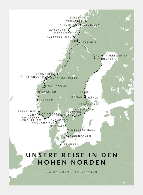 Unsere Reise in den hohen Norden