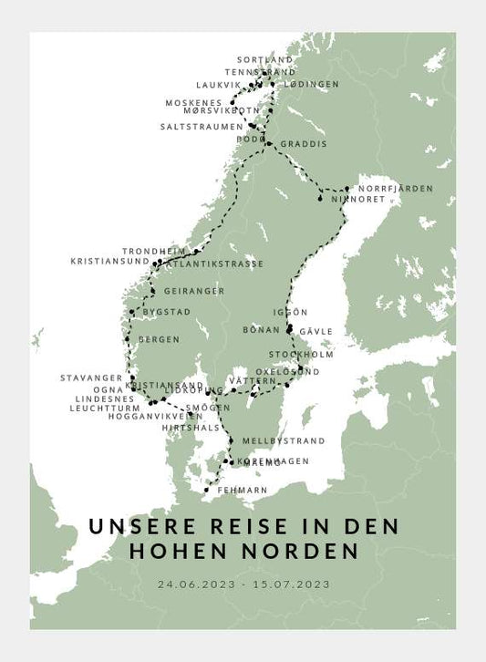 Unsere Reise in den hohen Norden