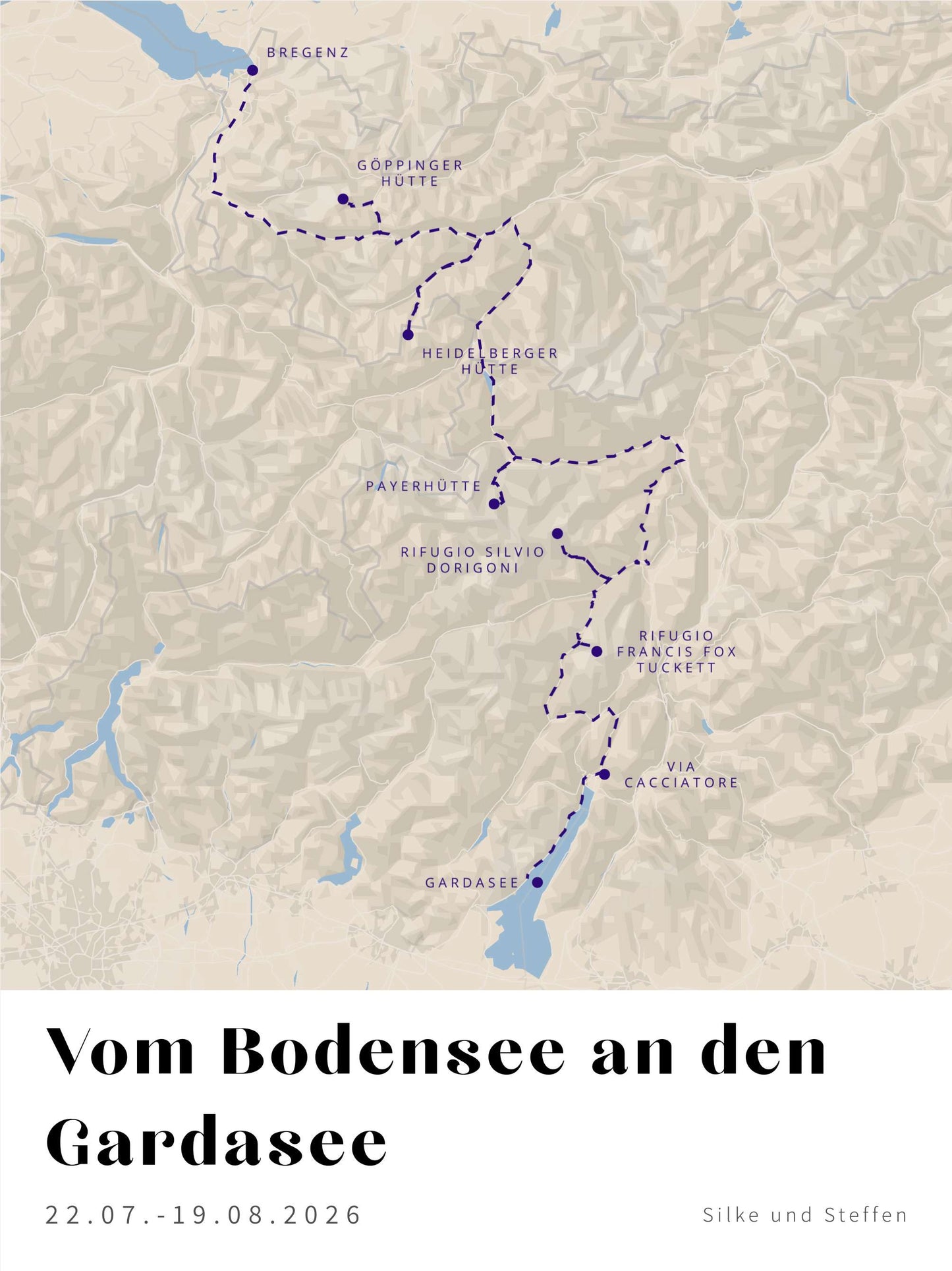 Vom Bodensee an den Gardasee