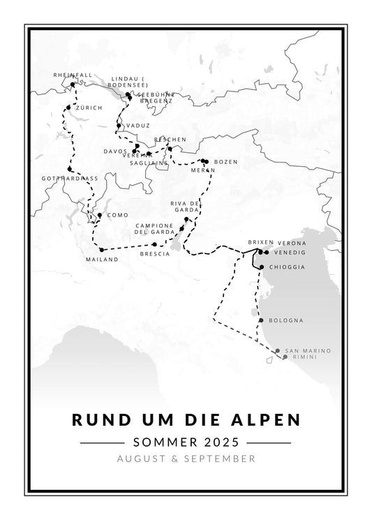 Rund um die Alpen
