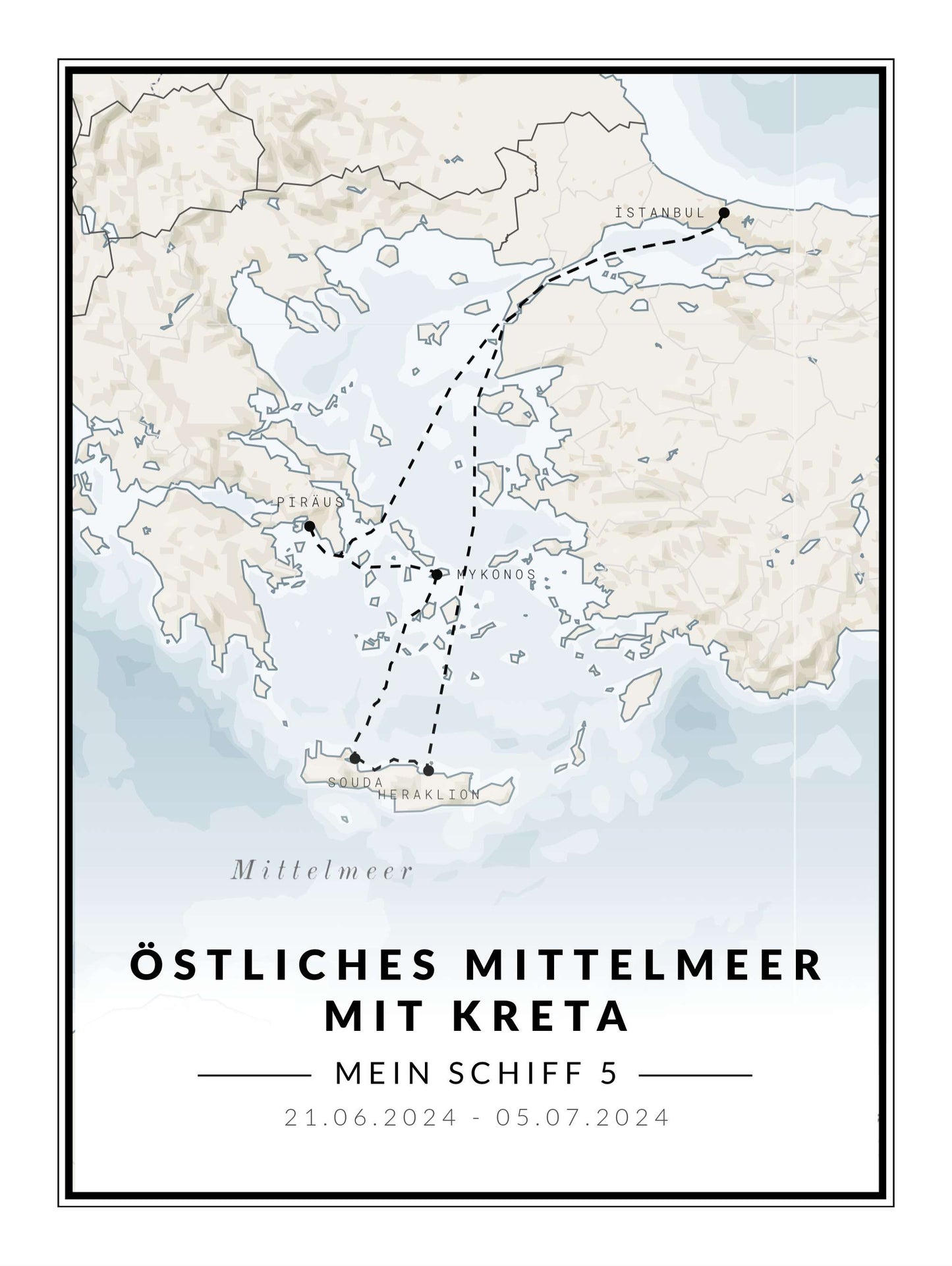 Östliches Mittelmeer mit Kreta