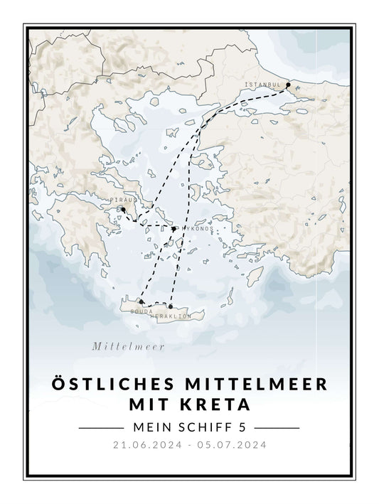Östliches Mittelmeer mit Kreta