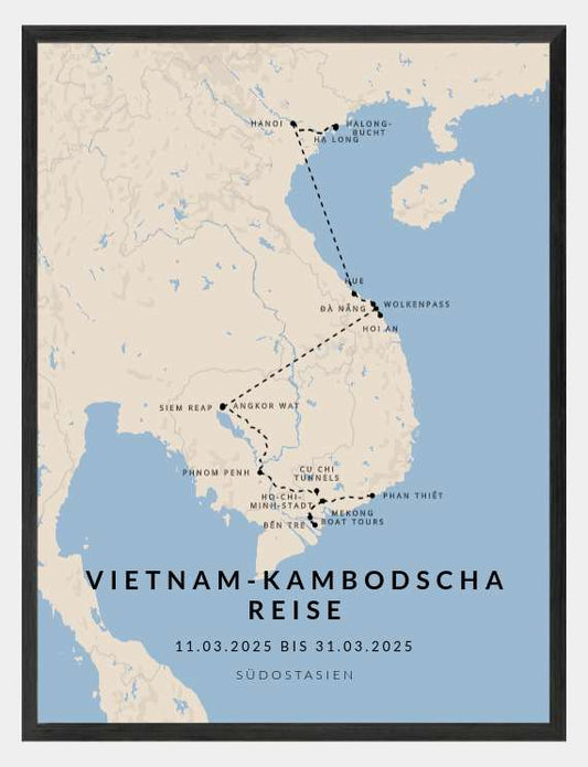 Vietnam-Kambodscha Reise