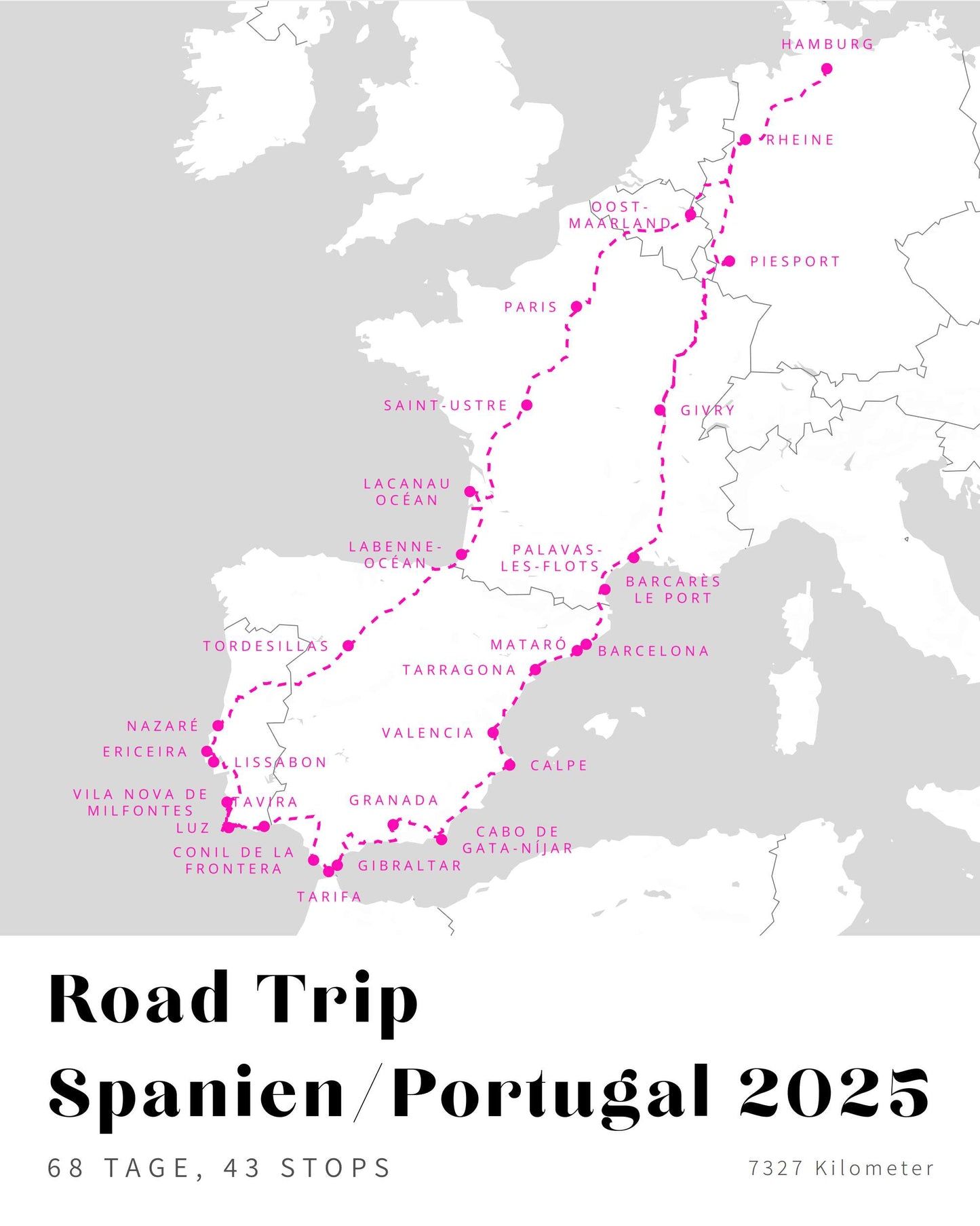Road Trip Spanien/Portugal 2025